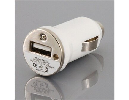 USB autolader voor iPhone / iPad / iPod Wit