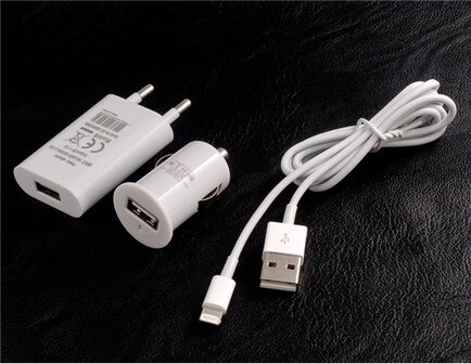 3 in 1 oplader set