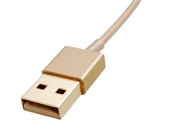 1 meter Gold Lightning naar USB kabel voor iPhone 5 / iPad / iPod